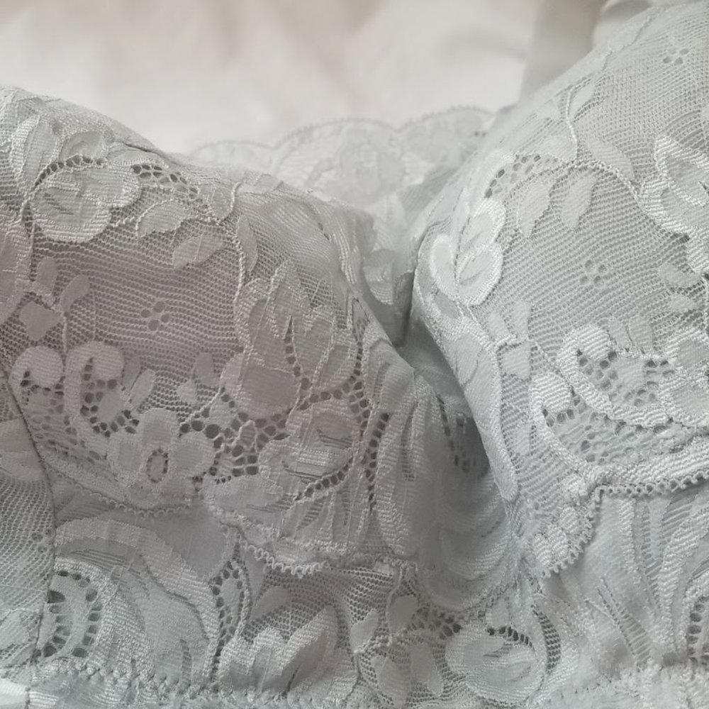 Lace Cami Bra, 48B, Grey